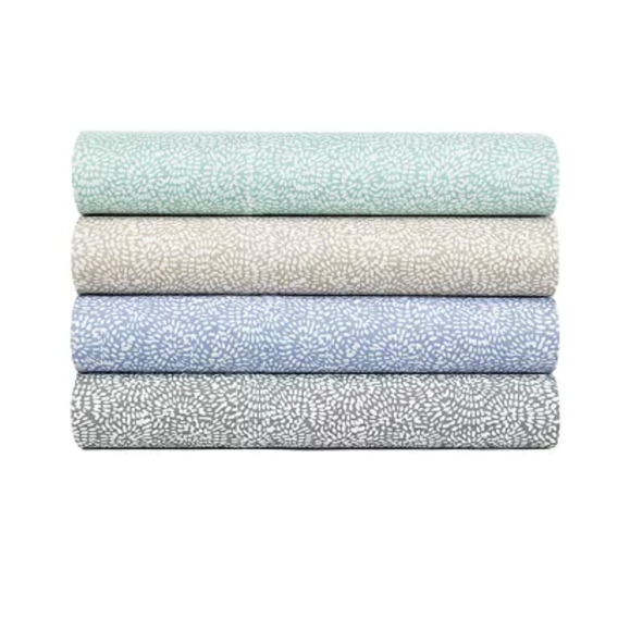 Aq Textiles Modernist Floral 4-Pc Queen Sheet Set - Picture 4 of 9